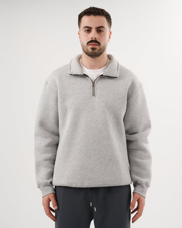 Gray Quarter Zip